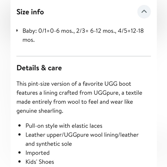 UGG Baby 02/03 Neumel Boot Samba Red Shearling Warm Winter Outdoor Wool Casual - Picture 10 of 16